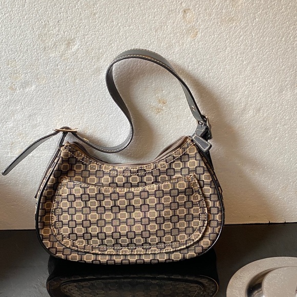 Nine West Brown Geometric Shoulder Bag - Picture 1 of 5